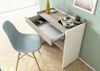 Dmora Schreibtisch Adri, moderner Schreibtisch mit Schublade, Arbeits- oder Bürotisch für PC-Buchhalter, 100 % Made in Italy, 80 x 40 x 79 cm, Weiß und Eiche, Bild 4