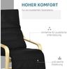 HOMCOM Relaxsessel Relaxstuhl mit Verstellbarem Fußteil (Ruhesessel, 1-St, Ruhestuhl), Schwarz 66,5 x 94 x 100 cm Bild 4
