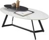 Couchtisch >Jenny< drehbare Aufsatzplatte, weiß / schwarz, Keramik - 110x41x60cm (BxHxT) Bild 3