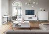 AX LIVING Modern Kommode Eternas K104 mit Lamellenfront 104 cm Weiß Bild 3
