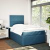 vidaXL Boxspringbett mit Matratze Dunkelblau 120x200 cm Samt 3292308 Bild 3