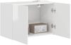 vidaXL TV-Wandschrank Hochglanz Weiß 59,5 x 31 x 40 cm Holzwerkstoff 892337 Bild 3