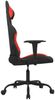Gamingstuhl Drehbar Schwarz und Rot Stoff Bild 4
