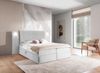 Boxspringbett Bett MARTEN 120x220cm Set. 4 in Stoff Magic Velvet Hellgrau Bild 2
