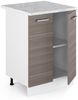 Unterschrank R-Line Grau 60 cm mit Türen, mit Arbeitsplatte Vicco Bild 4