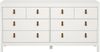 Dmora Kommode Wendy, Wohnzimmerbuffet, Wohnzimmer-Sideboard, Moderne Küchen-Speisekammer, 160x38 h80 cm, Weiß Bild 5