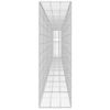 vidaXL Gabionenwand mit Abdeckung Verzinkter Stahl 600×30×100 cm 143584 Bild 5