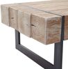 'HWC-A15a' Couchtisch, Holz Tanne rustikal massiv natur, 40 x 120 x 60 cm Bild 4