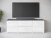 TV-Lowboard Doppo 180 (Farbe: Matera / Weiß Hochglanz, mit weißer LED Beleuchtung) Bild 2