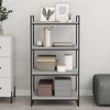 vidaXL Wandregale 4 Stk. Grau Sonoma 60x40x1,5 cm Holzwerkstoff 838245 Bild 3