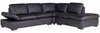 Vente-unique - ONYX Sofa Leder Schwarz - B 231 cm x H 79 cm x L 268 cm Bild 5