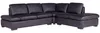 Vente-unique - ONYX Sofa Leder Schwarz - B 231 cm x H 79 cm x L 268 cm Bild 4