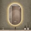 ANYSUN Spiegel Wandspiegel Ungerahmter ovaler Spiegel - Spiegel Wand - Spiegel Oval (Set, 1er set), Wandspiegel, LED, ovaler Bild 3
