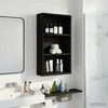 vidaXL Badezimmer-Wandschrank mit Regal Schwarze Eiche 40 x 14 x 70 cm 889360 Bild 4