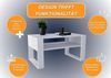 CraftPAK Wohnzimmertisch Wohnzimmer Tisch KARO92 Couchtisch 53T x 92B x 45H cm Bild 3