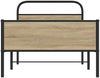 vidaXL Bettgestell ohne Matratze 100x190 cm Sonoma-Eiche Holzwerkstoff 4100386 Bild 5