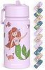 BEARFOOT Trinkflasche Thermo Kinder Trinkflasche Edelstahl - Meerjungfrau lila, Thermosflasche, auslaufsicher, Edelstahl, Kinderflasche, BPA-frei Bild 2