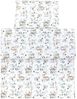 TupTam Kinderbettdecke-Set, Ganzjahresdecke, 2tlg., 1x Bettdecke, 1x Flachkissen, Hasen / Rehe im Laub, 135x100 cm Bild 3