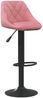 vidaXL Barhocker Rosa Samt, Drehbar [335343] Bild 2