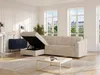Vente-unique - DARIELO Sofa Stoff Beige - B 223 cm152 cm x H 85 cm x L 275 cm Bild 2