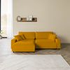 Ecksofa Samt 234x170x78 gelb SOFIA Bild 2