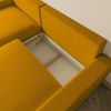 Ecksofa Samt 234x170x78 gelb SOFIA Bild 5