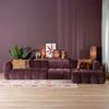 Bronx71 Ecksofa Luca XL Chenille lila rechts Bild 2
