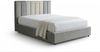 KAWOLA Bett CATTURA Polsterbett Velvet grau 140x200cm mit Lattenrost Bild 3