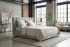 KAWOLA Bett CATTURA Polsterbett Velvet grau 140x200cm mit Lattenrost Bild 5