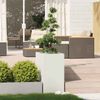 vidaXL Pflanzgefäß Weiß 40x80x80 cm Stahl 860774 Bild 3