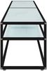 vidaXL TV-Schrank Weiß Marmor-Optik 180x40x40,5 cm Hartglas 331724 Bild 4