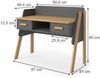 Schreibtisch Malia Grau 97 x 51 cm Vitalispa Bild 3