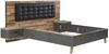 FORTE Ricciano Bett + Nakos, Holzwerkstoff, Braun/Grau, 296,5 x 120 x 209,9 cm Bild 5