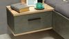 FORTE Ricciano Bett + Nakos, Holzwerkstoff, Braun/Grau, 296,5 x 120 x 209,9 cm Bild 3