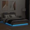 vidaXL Bettgestell mit Kopfteil & LED-Leuchten Sonoma-Eiche 140x200 cm 3210012 Bild 4