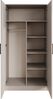 Beautysofa Kleiderschrank TREND 2-türig mit Selbsteinzug, Kleiderstange und 5 Einlegeböden (verschiedene Farben, mit oder ohne Schubladen) Bild 3