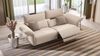 Sofanella Dreisitzer CUNEO Sofa Stoff Couchgarnitur in Schwarz M: 260 Breite x 101 Tiefe Bild 3