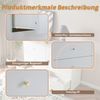Cremeweißes Sideboard Mit 6 Schubladen Romantischer Luxus Stil Mit Geschwungenen Bögen Und Metallgriffen Aufbewahrungskommode Mit Kippsicherung 120cm Breit Für Schlafzimmer Wohnzimmer Kleiderschrank, 82cmx40cmx120cm, Weiß Bild 4