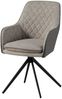 Drehstuhl 55x60x86 hellgrau / grau HUGO #03 - 2er Set Bild 1