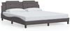 vidaXL Bettgestell mit LED ohne Matratze "Zadar" Grau 180x200 cm 3214127 Bild 5