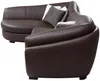 Vente-unique - CAIPI Sofa Leder Braun - B 175 cm x H 85 cm x L 285 cm Bild 5