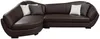 Vente-unique - CAIPI Sofa Leder Braun - B 175 cm x H 85 cm x L 285 cm Bild 3
