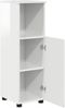 vidaXL Badezimmerschrank mit Speicher Hochglanz Weiß 30 x 35 x 95 cm 883318 Bild 5