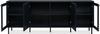 Finori Caracas 57A Lowboard, Navy blau | Lowboard für Wohnzimmer | Maß: B x H x T ca. 180 x 68 x 40 cm | Lowboard mit 2 Glasrahmentüren, 2 Türen und 4 Einlegeböden Bild 5
