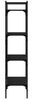 vidaXL Bücherregal 4 Fächer Schwarz 56x31,5x138,5 cm Holzwerkstoff 833338 Bild 5