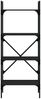 vidaXL Bücherregal 4 Fächer Schwarz 56x31,5x138,5 cm Holzwerkstoff 833338 Bild 3