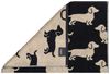 Cawö Handtücher Cawö Duschtuch We love Dogs 6246, 93 schwarz/beige, Baumwolle (1-St) Bild 3