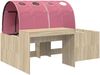 vidaXL Bett mit Tunnel 3 Stk. Sonoma Eiche und Pink Holzwerkstoff 3423674 Bild 3