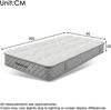 Kindereinzelbett 90×200 cm aus Samt-Stoff mit Matratze und Stauraum, rosa Bild 5
