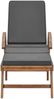 vidaXL Sonnenliegen mit Auflagen 2 Stk. Massivholz Teak Dunkelgrau 3054634 Bild 3